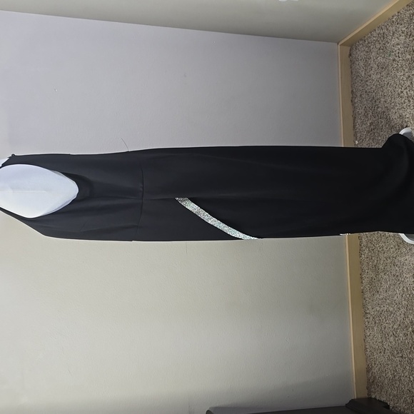 BCX black Sleeveless Halter Neck Sheath Maxi Dress size 2X - Picture 7 of 15